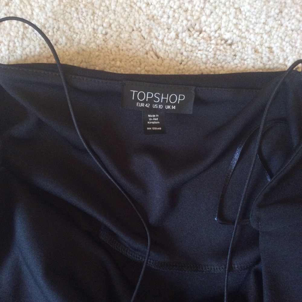 Topshop. Black dress